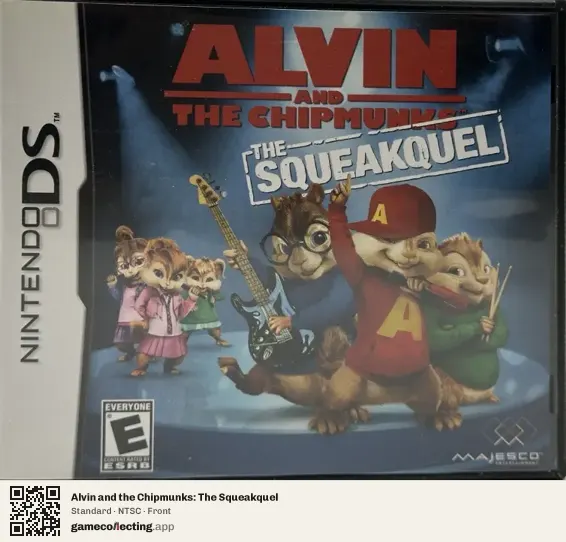 Alvin and the Chipmunks: The Squeakquel Nintendo DS, NTSC box front