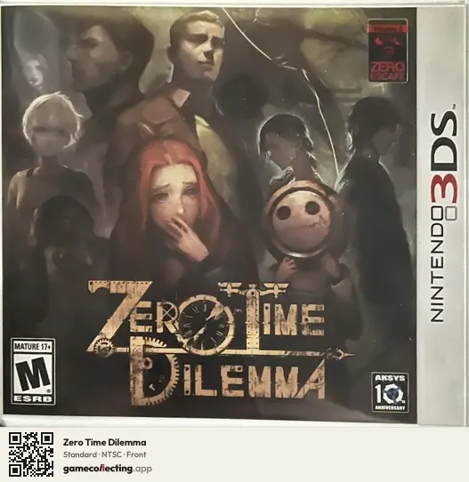 Zero Time Dilemma Nintendo 3DS, NTSC box front