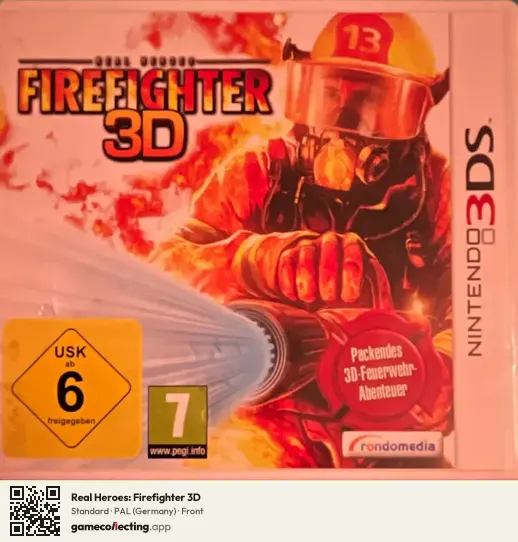 Real Heroes: Firefighter 3D Nintendo 3DS, Germany box front
