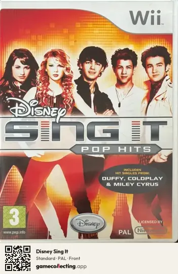 Disney Sing It Nintendo Wii, PAL box front