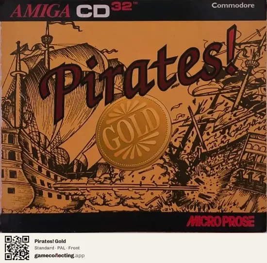 Pirates! Gold Amiga CD32, PAL box front