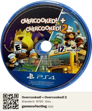 Overcooked! + Overcooked! 2 PlayStation 4, NTSC disc