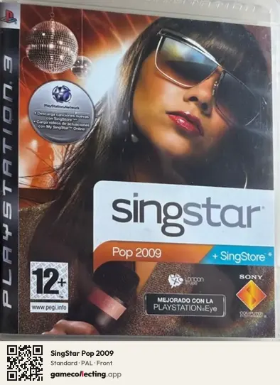 SingStar Pop 2009 PlayStation 3, PAL box front