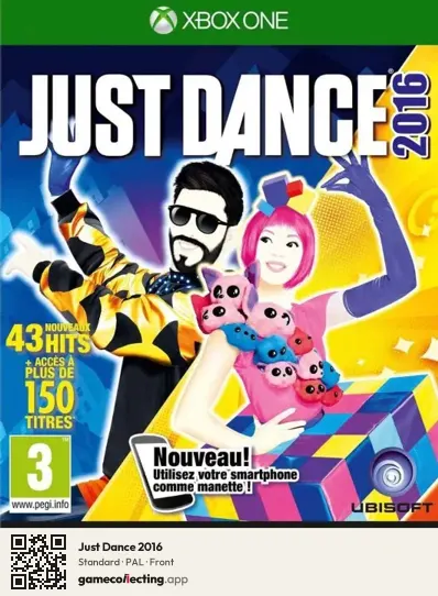 Just Dance 2016 Xbox One, PAL box front