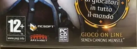 Guild Wars, the PEGI square on its front