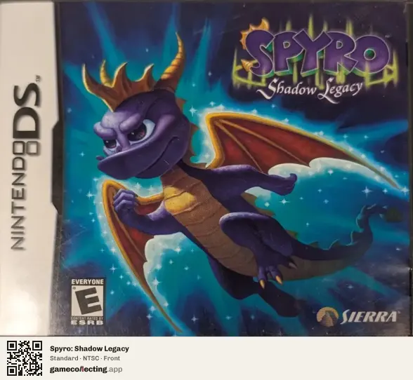 Spyro: Shadow Legacy Nintendo DS, NTSC box front