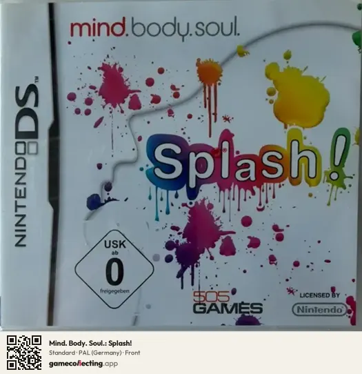 Mind. Body. Soul.: Splash! Nintendo DS, Germany box front