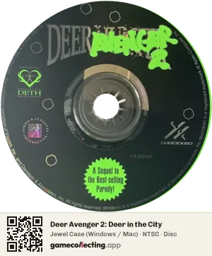 Deer Avenger 2: Deer in the City Computer, NTSC disc