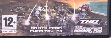 Supreme Commander: Forged Alliance, the PEGI square on its front