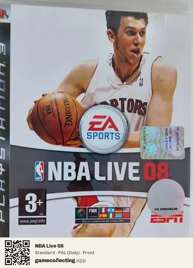 NBA Live 08 PlayStation 3, Italy box front