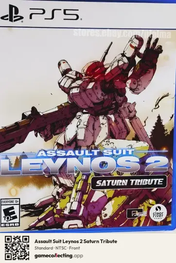 Assault Suit Leynos 2 Saturn Tribute PlayStation 5, NTSC box front