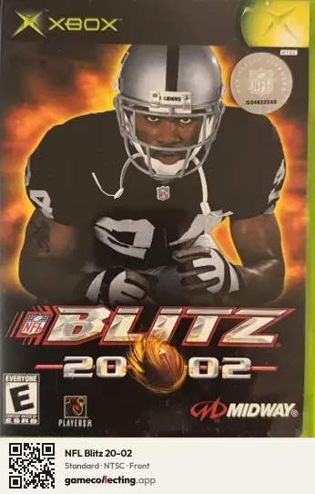 NFL Blitz 20-02 Xbox, NTSC box front