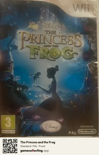 The Princess and the Frog Nintendo Wii, PAL box front