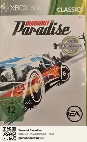 Burnout Paradise Xbox 360, Germany box front