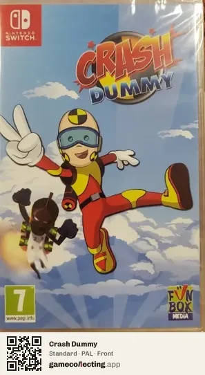 Crash Dummy Nintendo Switch, PAL box front