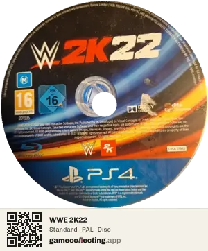 WWE 2K22 PlayStation 4, PAL disc