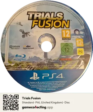 Trials Fusion PlayStation 4, PAL disc