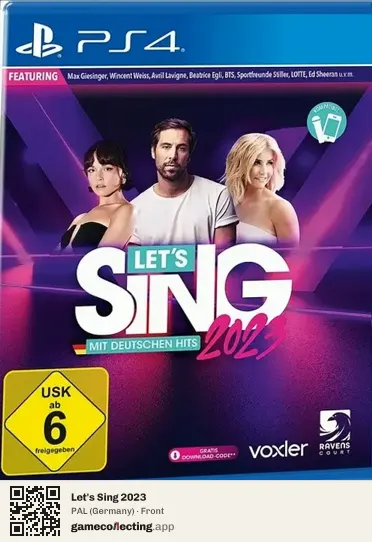 Let's Sing 2023 PlayStation 4, Germany box front