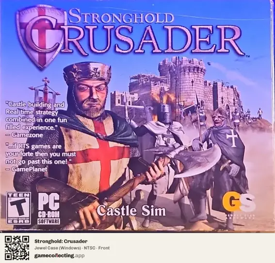 Stronghold: Crusader Computer, NTSC box front