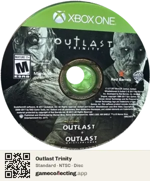 Outlast Trinity Xbox One, NTSC disc