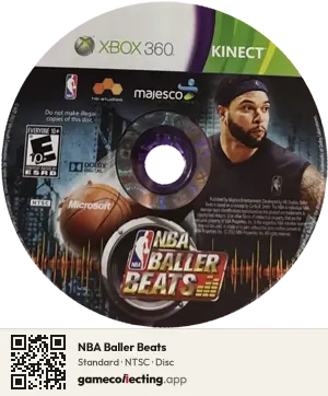 NBA Baller Beats Xbox 360, NTSC disc