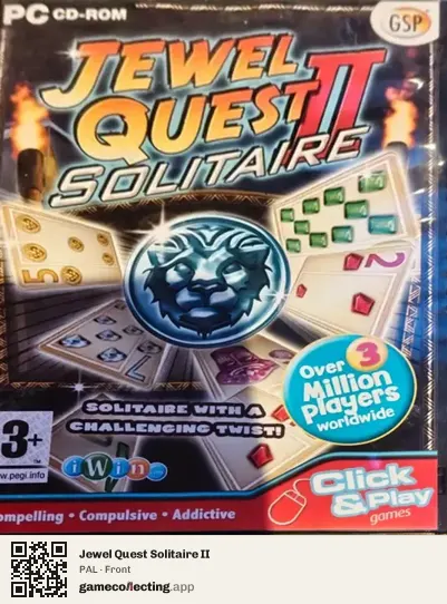 Jewel Quest Solitaire II Computer, PAL box front