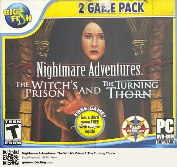 Nightmare Adventures: The Witch's Prison & The Turning Thorn Computer, NTSC box front