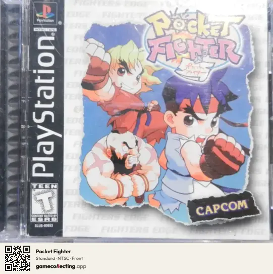 Pocket Fighter PlayStation, NTSC box front