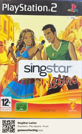 SingStar Latino PlayStation 2, Spain box front
