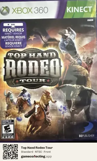 Top Hand Rodeo Tour Xbox 360, NTSC box front