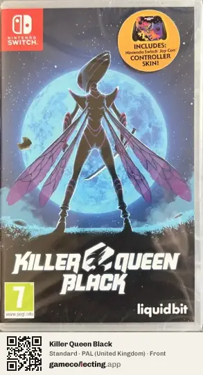 Killer Queen Black Nintendo Switch, United Kingdom box front