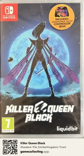 Killer Queen Black Nintendo Switch, United Kingdom box front
