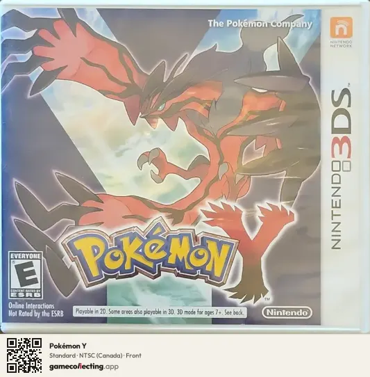 Pokémon Y Nintendo 3DS, Canada box front