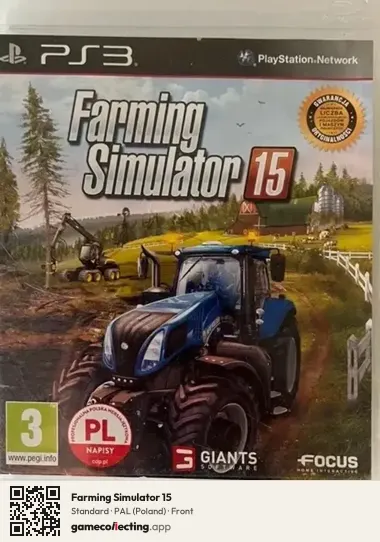 Farming Simulator 15 PlayStation 3, Poland box front
