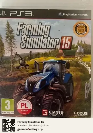 Farming Simulator 15 PlayStation 3, Poland box front