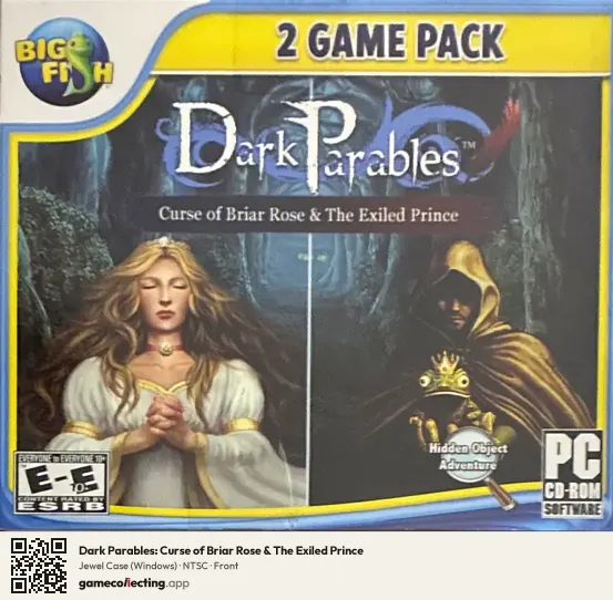 Dark Parables: Curse of Briar Rose & The Exiled Prince Computer, NTSC box front
