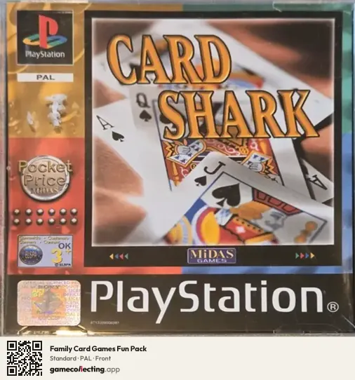 Family Card Games Fun Pack PlayStation, PAL box front