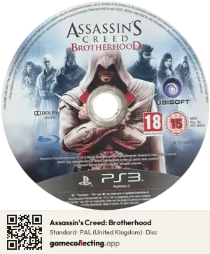 Assassin's Creed: Brotherhood PlayStation 3, PAL disc