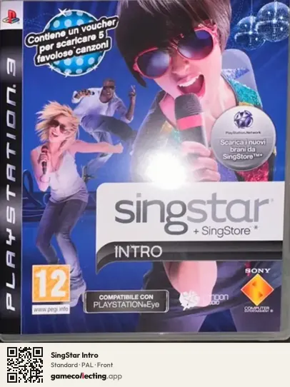 SingStar Intro PlayStation 3, PAL box front