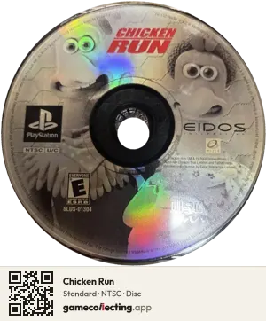 Chicken Run PlayStation, NTSC disc