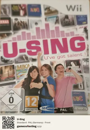 U-Sing Nintendo Wii, Germany box front