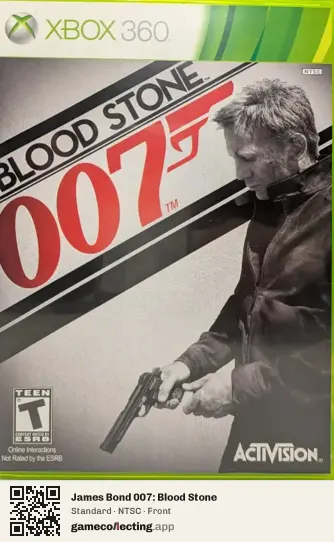 James Bond 007: Blood Stone Xbox 360, NTSC box front