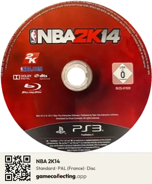 NBA 2K14 PlayStation 3, PAL disc