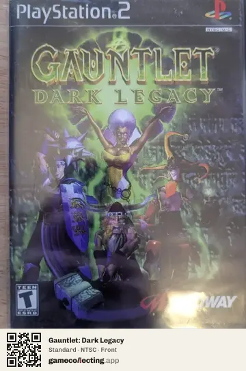 Gauntlet: Dark Legacy PlayStation 2, NTSC box front