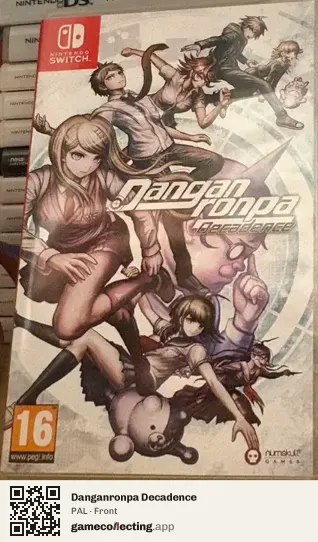 Danganronpa Decadence Nintendo Switch, PAL box front