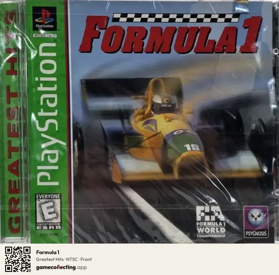 Formula 1 PlayStation, NTSC box front