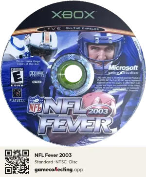 NFL Fever 2003 Xbox, NTSC disc