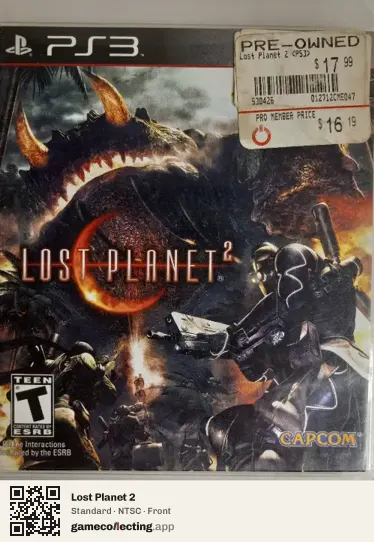 Lost Planet 2 PlayStation 3, NTSC box front