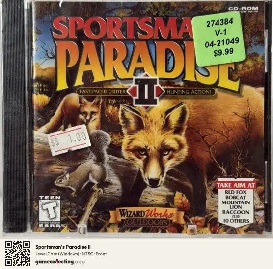 Sportsman's Paradise II Computer, NTSC box front