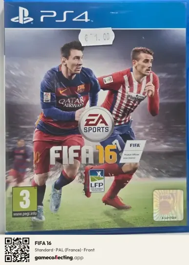 FIFA 16 PlayStation 4, France box front